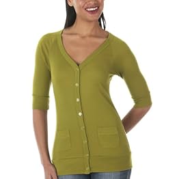 Mossimo® Black: Ribbed 3/4-Sleeve Cardigan - Cedar Moss Mossimo® Black: Ribbed 3/4-Sleeve Cardigan - Cedar Moss