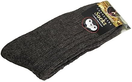 Jacob Sheep Irish Wool Socks-Brown (Large)