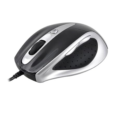 AONI USB Optical Wired Infrared Gaming Mouse for PC/Laptops with dpi Switch - Black/Silver