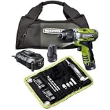 Rockwell RK2515K2.1 3RILL 3-in-1 Impact, Drill, and Driver 26-piece Kit 12 Volt LithiumTech