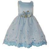 Little Girls Flower Girl Dress BLUE Pageant Wedding Special Occasion 2T-12