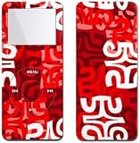 Swanky Red Design Apple iPod Nano 1G (1st Gen) 1GB/ 2GB/ 4GB Protector Skin Decal Sticker