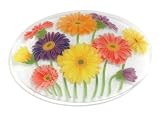 Peggy Karr Gerbera Garden 18-Inch Oval Platter