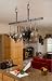 Enclume PR11-54-HS 54-Inch Adjustable Bar Premier Ceiling Rack, Hammered Steel