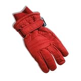 Winter Warm-Up - Girls Ski Gloves, Red