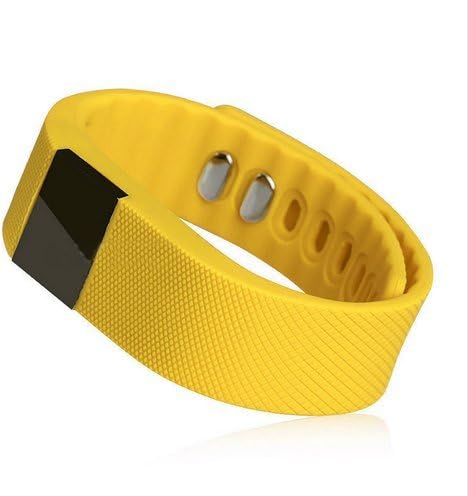 SUBA TW64 Smart Bracelet, Sports, Fitness, Bluetooth Smart Watch, Selfie Photo Function, Activity Tracker, Healthy Wristband, Pedometer, Sleep Monitor, IOS Android, Waterproof (Yellow)