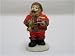 Traditional Christmas Cake Decoration - Santa holding trumpet an