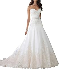 A-line Strapless Sweetheart Satin/Tulle Mermaid Lace  Dress