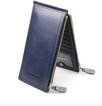 Offitar Women Leather Zipper Credit Card Organizer Wallet 15 Card Slots and 2 Phone Bags