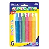 BAZIC 15ml Pastel Glitter Glue Pen (6/Pack) Case Pack 144