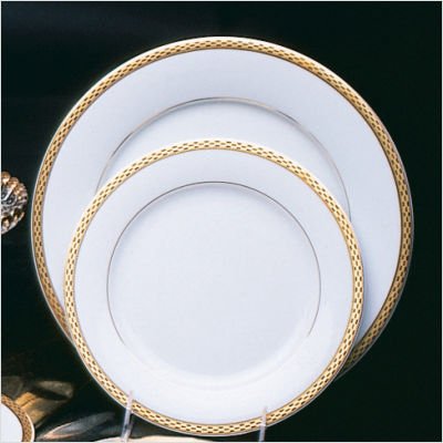 41rFbFCBe%2BL Studio Ten Athens Gold Rim 12 Charger Plate [Set of 6]