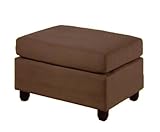 IMAGE OF Bobkona Microfiber Ottoman, Saddle