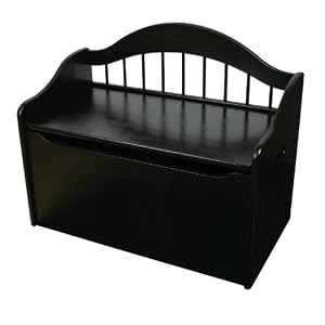 Limited Edition Kid's Toy Box Toy Chest in Black Finish