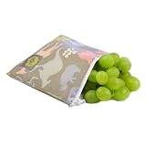Itzy Ritzy Reusable Snack Bag, Urban Jungle Pink