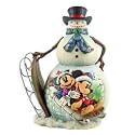 Jim Shore / Disney Traditions - Mickery and Minnie Snowman with Sled Figurine: A Sporting Good Time