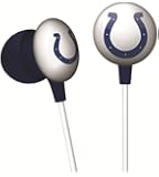 iHip NFF10200INC NFL Indianapolis Colts Mini Ear Buds, Blue/White