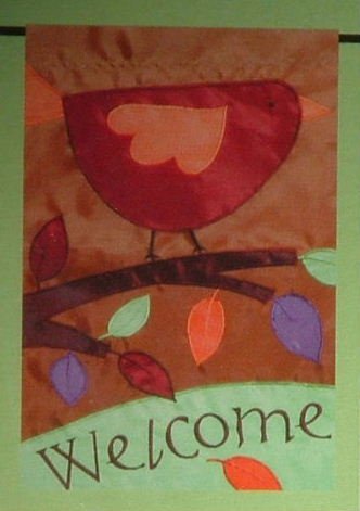 Toland Garden Flag Small Size 11"x15" Fall Bird