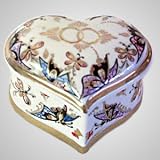 Porcelain Nuptial Heart Box