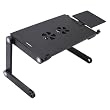 Adjustable Laptop Table Portable Notebook Desk Bed Sofa Tray Build-in Two USB Cooling Fan, Tabletop up to 17" Adjustable Laptop Table Portable Notebook Desk Bed Sofa Tray Build-in Two USB Cooling Fan, Tabletop up to 17"