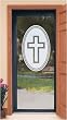 Faith Centerpiece by Wallpaper For Windows, etched glass adhesive-free decorative window film