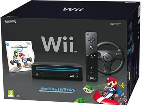 Nintendo Wii - Console Mario Kart Pack, Nera (Black)