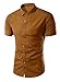 Generic Mens Casual Short Sleeve Shirt Button Front Various Colors
