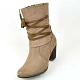 Stiefelette, Trotteurabsatz, Warmfutter von Marco Tozzi in taupe antic, Größe:40