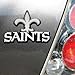 FANMATS 60276 NFL - New Orleans Saints Molded Chrome Emblem | Chrome | 3.25” x 3.25