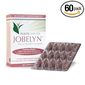 Click here to buy Health Forever - Jobelyn Blood Builder 100% Natural Antioxidant - 60 Caps - for Anemia... by Health Forever.