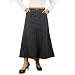 Womens Liz Claiborne blue wash denim skirt. Very high quality denim long skirt with seams that runs down front and back, contrast stitching, double back patch pocket design and hem down to mid calves. Great authentic casual skirt to wear with various styles.