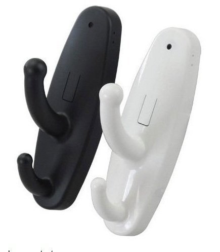 White clothes hook camera with 1280x960 pixels DVR, camcorder, spycam, surveillance camera, motion detection Motion