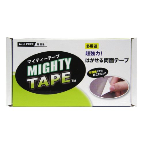 [ 多用途、超強力、耐水性! はがせる両面テープ!  ] マイティーテープ