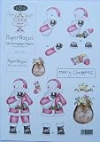 A4 3D step by step Paper Nation decoupage sheet - Christmas Santa