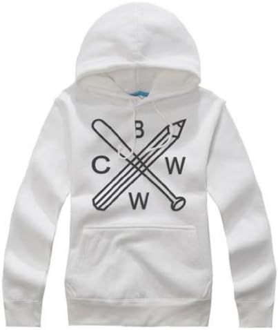 EXO Kpop Hoodie sweater shirt wolf88 xoxo costume accessories Clothing Sehun Tao Kai kris Luhan (White, XL)
