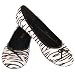Daisy Jane Ballet Zebra Flats Women Shoes