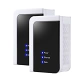 7dayshop 200Mbps Mini 360 HomePlug / Powerline Ethernet Network Adapter - VALUE TWIN PACK !
