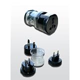 Adaptateur de voyage universel, utilisable dans le monde entier (alimentation 2200 W max. + 110 ou 230 Volt tension de r�seau)par Photoprimus