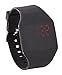 USPRO Novel Fashion Touch screen Ultrathin slim Plastic LED Light Watch (Black)