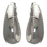 Blithe Silver Hoop Clip On Earrings