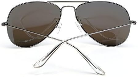 Alisei Unisex Sunglasses Goggles Aviator Metal Yurt Polarized UV400 grey-blue