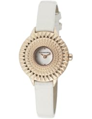 BCBGMAXAZRIA Leather Collection White Dial Womens Watch #BCBG6375