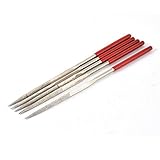 uxcell　ニードルヤスリ　ニードルファイル　グラス　ストーン　メタル　ダイヤモンドコート　ハンディ　ミニ　カービング 　160 x 4mm　5本入り
