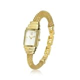 Just Cavalli Eshmay - Gold Plated Mesh Bracelet Watch by Roberto Cavalli