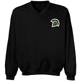 NCAA USC Upstate Spartans Logo Applique Microfiber Windshirt - Black (Small)