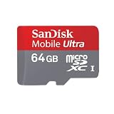 SanDisk 64GB Mobile Ultra MicroSDXC Class 6 Memory Card with SD Adapter - Retail Packaging