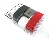 3 Pack of Nike One Size Fits All Web Belts : Black, White & Red