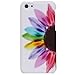 Fosmon MATT Series Rubberized Design Case for Apple iPhone 5C (Colorful Sunflower)