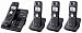 Panasonic KX-TG6054B 5.8 GHz FHSS Expandable Digital Cordless Phone System with 4 Handsets