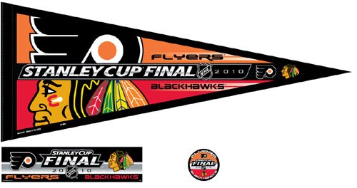 Philadelphia Flyers vs Chicago Blackhawks Stanley Cup Final Pennant + Fan Pack