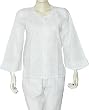 Top Women's Clothing Kurti Clothes in India Chikan Embroidery Size S (ctop490)